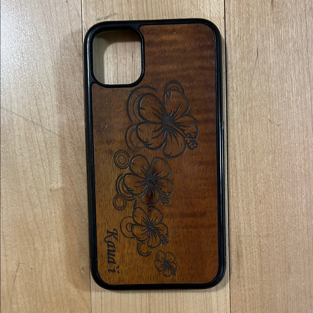 Wooden Floral Phone Case